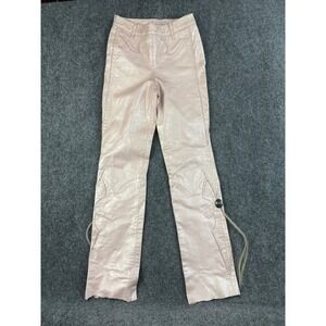 OOAK Handmade Western Leather Pants Concho Horsehair Fringe Couture Boho Style